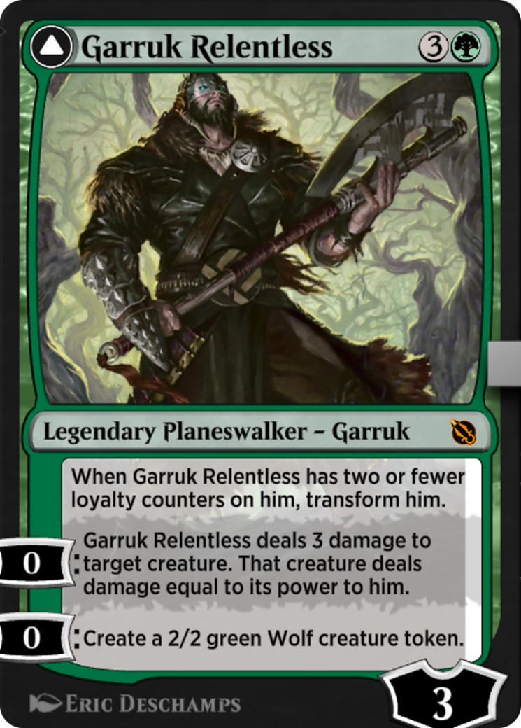 Garruk Relentless // Garruk, the Veil-Cursed (SIS-049) - mythic