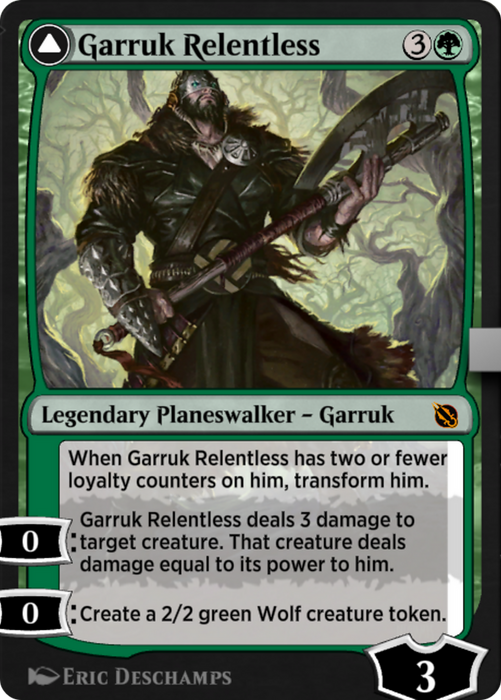 Garruk Relentless // Garruk, the Veil-Cursed (SIS-049) - mythic