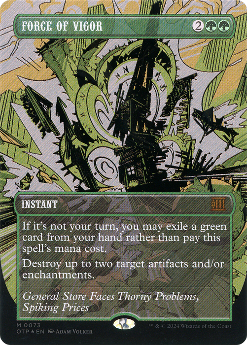 Force of Vigor (OTP-073) - mythic (Borderless) - Foil