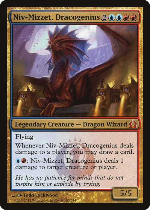 Niv-Mizzet, Dracogenius (RTR-183) - mythic - Foil
