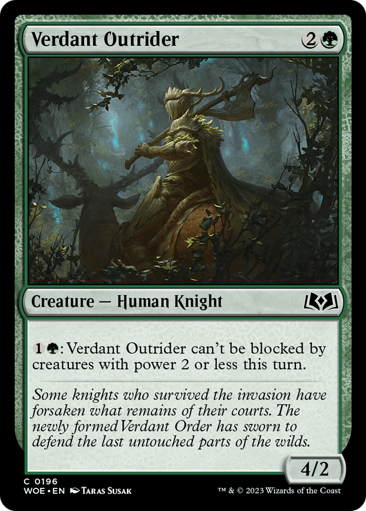 Verdant Outrider (WOE-196) - common