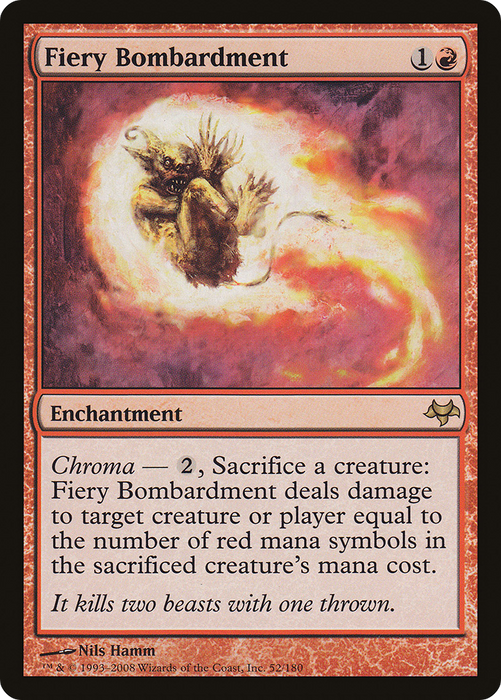 Fiery Bombardment (EVE-052) - rare