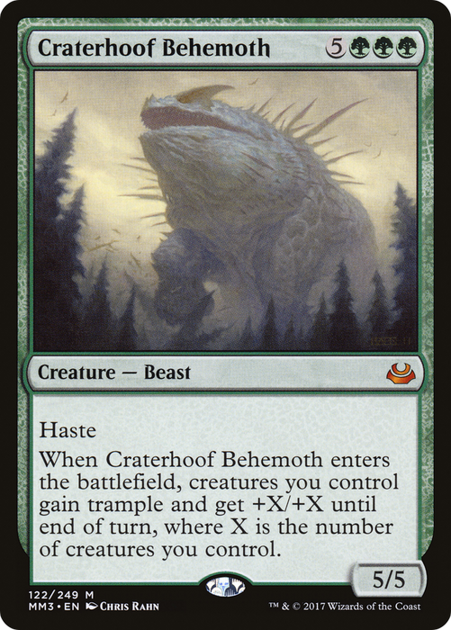 Craterhoof Behemoth (MM3-122) - mythic