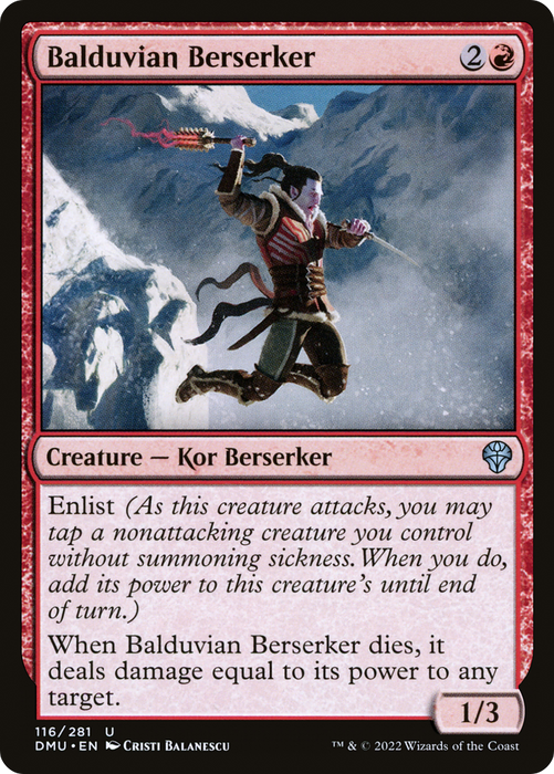 Balduvian Berserker (DMU-116) - uncommon - Foil