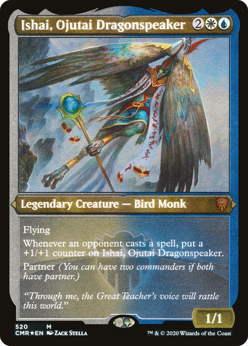 Ishai, Ojutai Dragonspeaker (CMR-520) - mythic - Etched Foil