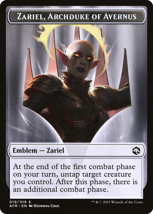 Zariel, Archduke of Avernus Emblem (TAFR-019) - common