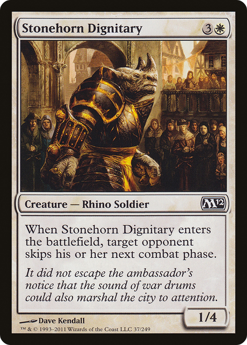 Stonehorn Dignitary (M12-037) - common - Foil