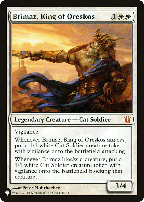 Brimaz, King of Oreskos (LIST-BNG-5) - mythic