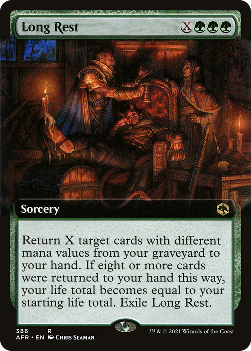 Long Rest (AFR-386) - rare: (Extended Art) - Foil