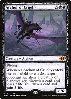 Archon of Cruelty (MH2-342) - mythic: (Showcase) - Foil