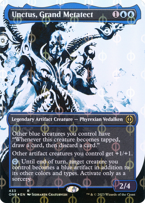 Unctus, Grand Metatect (ONE-433) - rare: (Showcase) (Borderless) - Foil