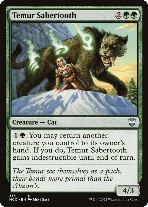 Temur Sabertooth (NCC-315) - uncommon