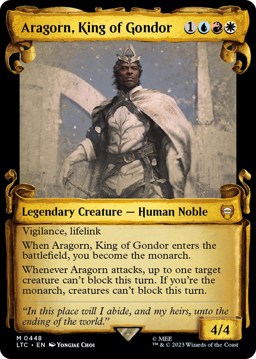 Aragorn, King of Gondor (LTC-448) - mythic: (Showcase) - Foil