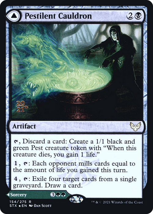 Pestilent Cauldron // Restorative Burst (PRE-154S) - rare - Foil