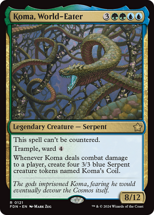 Koma, World-Eater (FDN-121) - rare - Foil