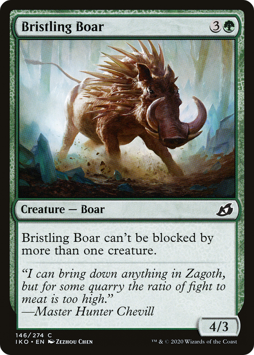 Bristling Boar (IKO-146) - common - Foil