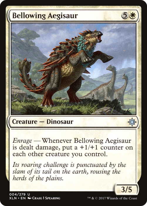 Bellowing Aegisaur (XLN-004) - uncommon - Foil