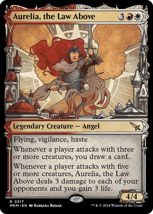 Aurelia, the Law Above (MKM-317) - rare: (Showcase) - Foil