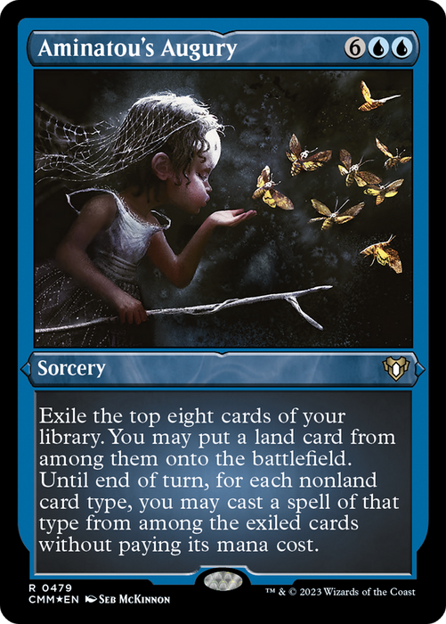 Aminatou's Augury (CMM-479) - rare - Etched Foil