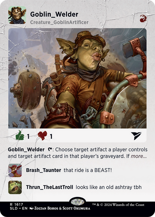Goblin Welder (SLD-1617) - rare (Borderless) - Foil