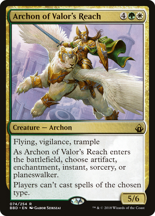 Archon of Valor's Reach (BBD-074) - rare - Foil