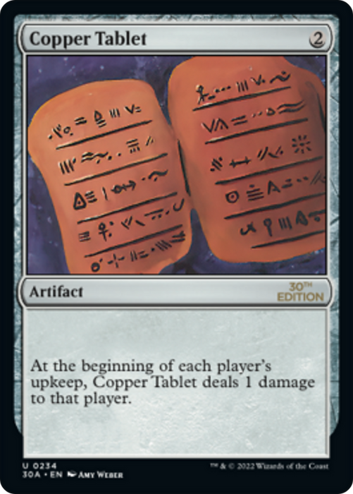 Copper Tablet (30A-234) - uncommon