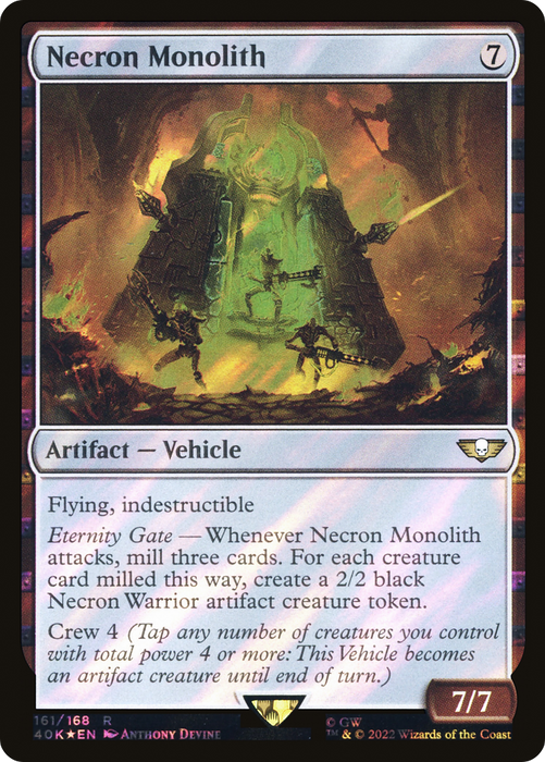 Necron Monolith (40K-161★) - rare - Foil