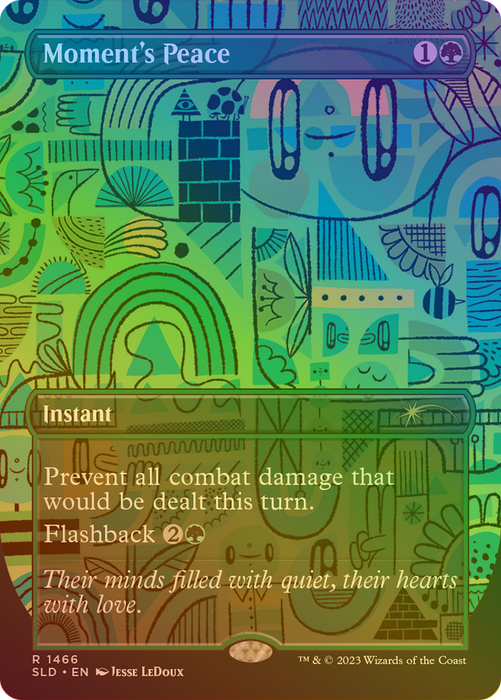 Moment's Peace (SLD-1466★) - rare (Borderless) - Foil