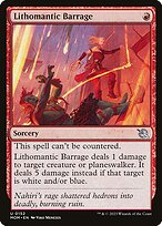 Lithomantic Barrage (MOM-152) - uncommon