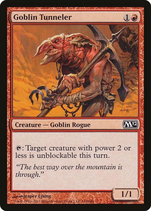 Goblin Tunneler (M12-142) - common - Foil