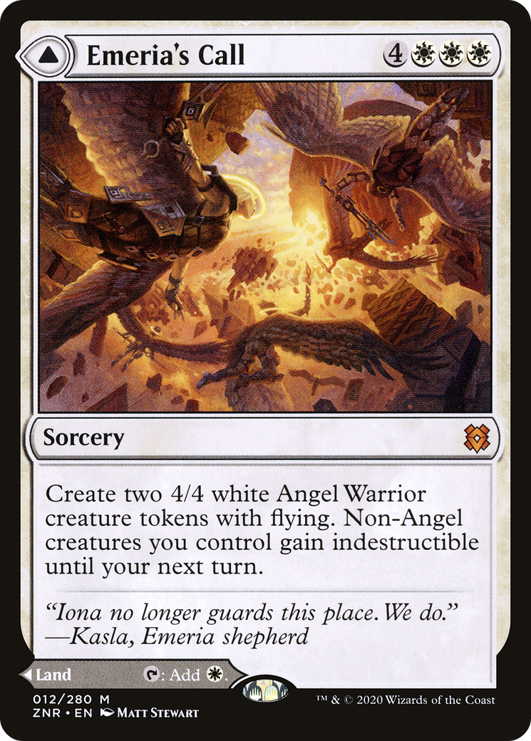 Emeria's Call // Emeria, Shattered Skyclave (ZNR-012) - mythic - Foil