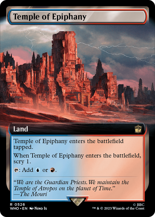 Temple of Epiphany (WHO-526) - rare: (Extended Art) - Foil