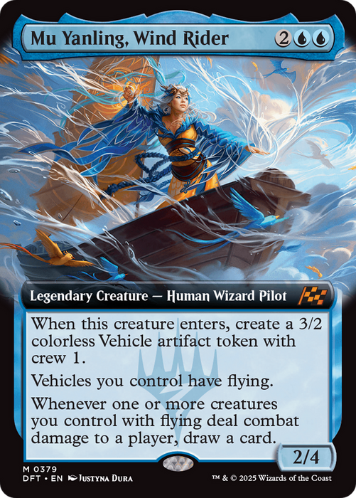 Mu Yanling, Wind Rider (DFT-379) - mythic: (Extended Art)