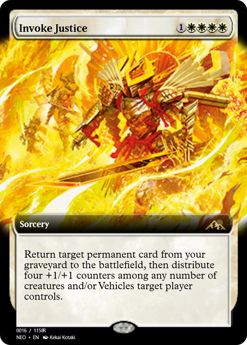 Invoke Justice (PRM-97895) - rare - Foil
