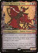Judith, the Scourge Diva (MUL-175Z) - rare: (Showcase) - Foil