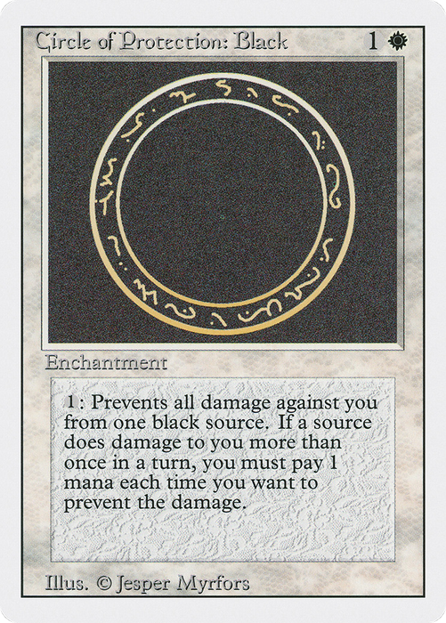 Circle of Protection: Black (3ED-009) - common
