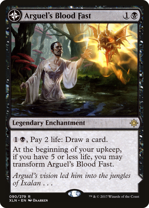 Arguel's Blood Fast // Temple of Aclazotz (XLN-090) - rare: (compasslanddfc) - Foil