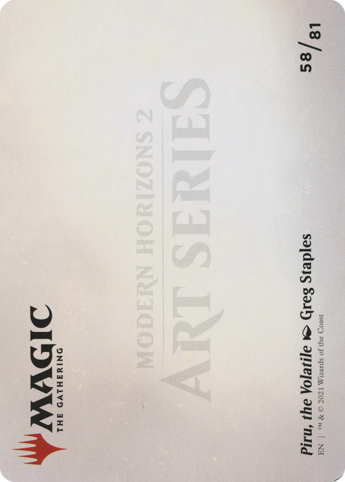 Piru, the Volatile // Piru, the Volatile (AMH2-058) - common (Borderless)