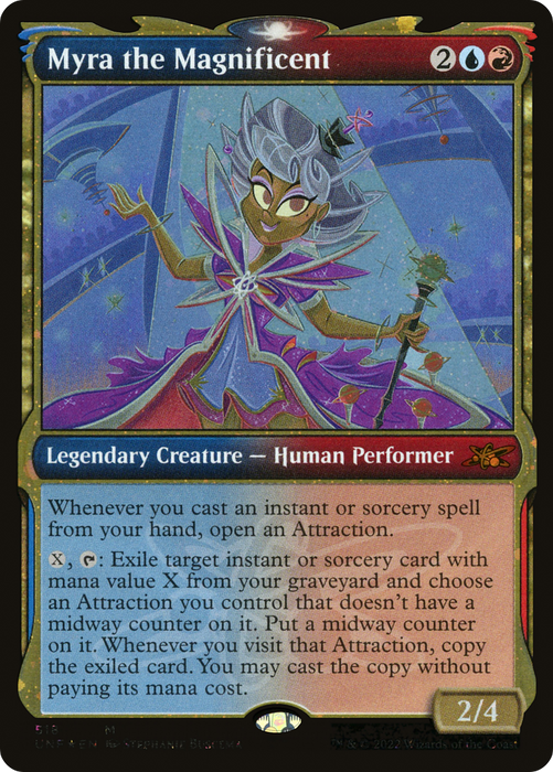 Myra the Magnificent (UNF-518) - mythic: (Showcase) - Foil
