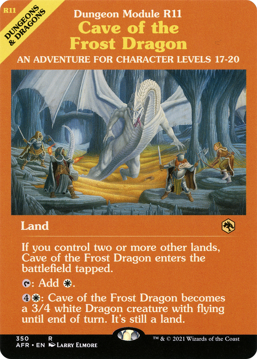 Cave of the Frost Dragon (AFR-350) - rare: (Showcase)