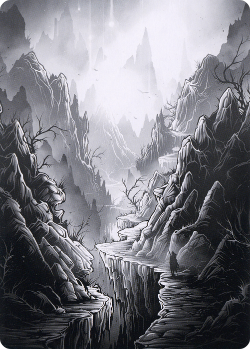 Mountain // Mountain (AMID-079) - common (Borderless) - Foil