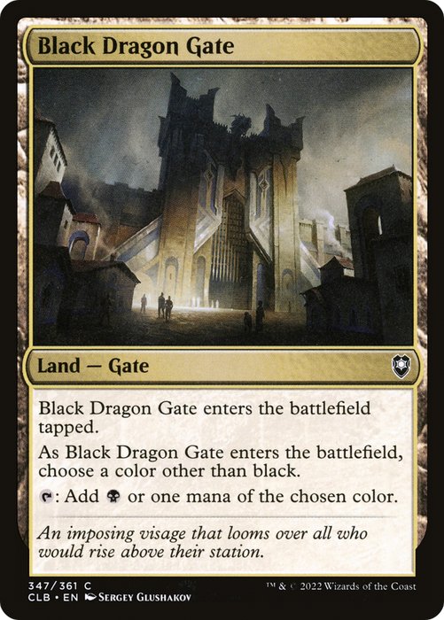 Black Dragon Gate (CLB-347) - common - Foil