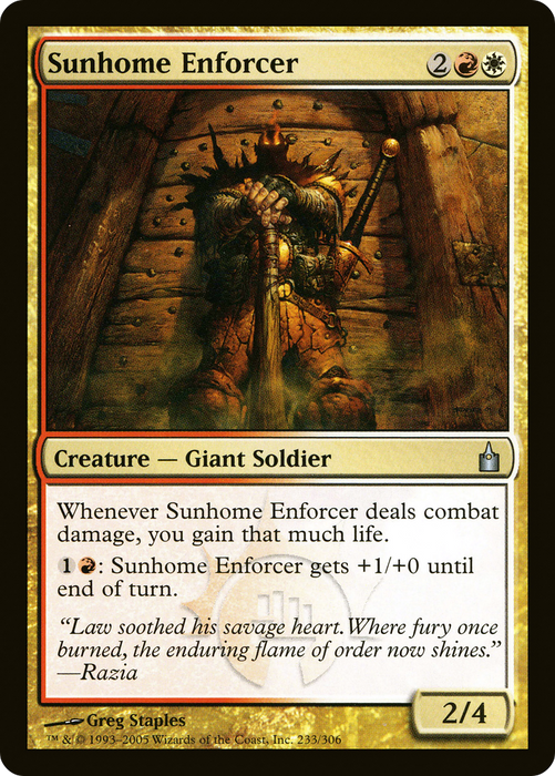 Sunhome Enforcer (RAV-233) - uncommon - Foil