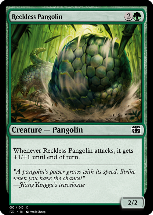 Reckless Pangolin (PZ2-70845) - common - Foil