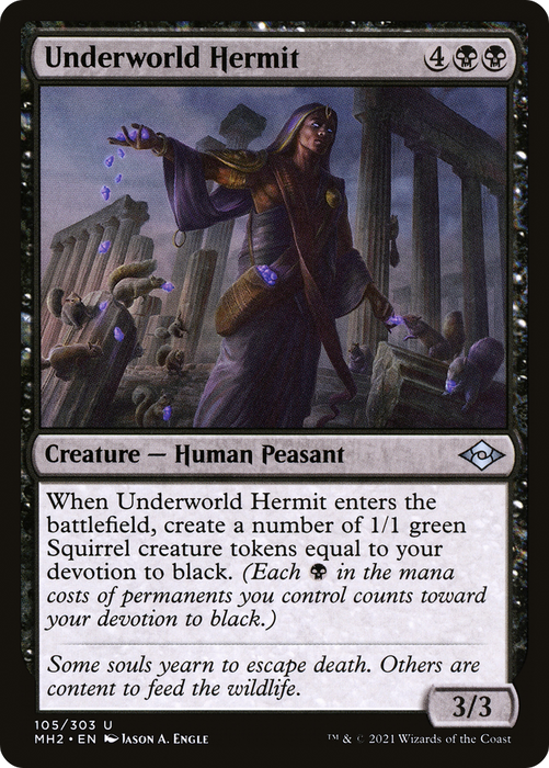Underworld Hermit (MH2-105) - uncommon - Foil