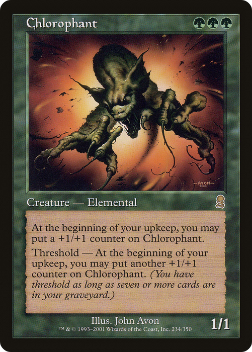 Chlorophant (ODY-234) - rare - Foil