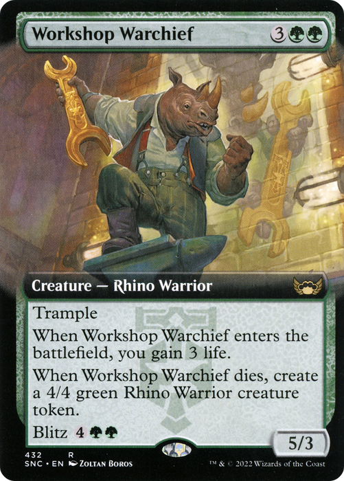 Workshop Warchief (SNC-432) - rare: (Extended Art) - Foil