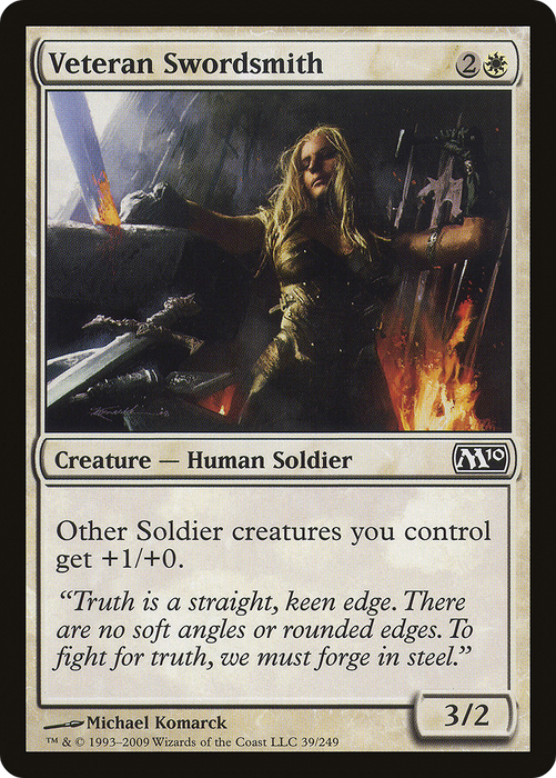 Veteran Swordsmith (M10-039) - common - Foil