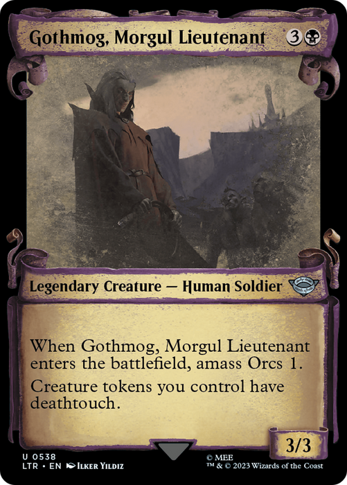 Gothmog, Morgul Lieutenant (LTR-538) - uncommon: (Showcase) - Foil