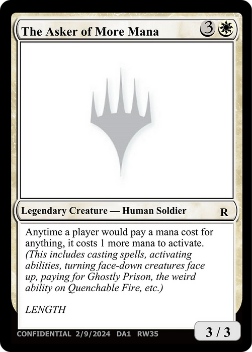 The Asker of More Mana (UNK-RW35) - rare